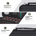 OSYROY Switch 2 Carrying Case 10 Game Slots Screen Protectors Hard Shell Black by Deal US