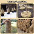 Medoore Natural Burlap Tree Protector Wraps 7.8"x9.8' 4 Rolls Jute by Deal US