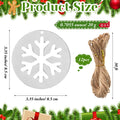 Shimeyao 12 Pcs Christmas Metal Snowflake Ornaments Hollow Disc Grey by Deal US