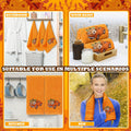 Fanfanwin 3 Pcs Thanksgiving Hand Towels Orange Pumpkin 13.8x29.5 Inch Cotton by Deal US