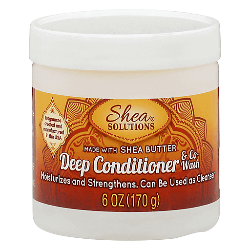 Shea Solutions Deep Conditioner & Co-Wash – Pure Shea Butter (6 oz) by Pasteur Pharmacy