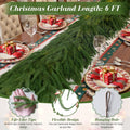 KYGDS Christmas Norfolk Pine Garland 6FT Real Touch Artificial Greenery Green by Deal US