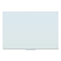 U Brands Glass Dry Erase Board, 70 x 47, White Surface