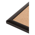 U Brands Cork Bulletin Board with Aluminum Frame, 47 x 35, Natural Surface, Black Frame