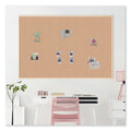 U Brands Cork Bulletin Board, 70 x 47, Natural Surface, Birch Frame