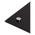 U Brands Black Glass Dry Erase Board, 70 x 47