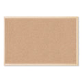 U Brands Cork Bulletin Board, 35 x 23, Natural Surface, Birch Frame