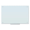 U Brands Glass Dry Erase Board, 35 x 23, White Surface
