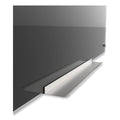U Brands Black Glass Dry Erase Board, 96 x 47