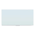 U Brands Glass Dry Erase Board, 96 x 47, White Surface