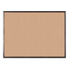 U Brands Cork Bulletin Board with Aluminum Frame, 47 x 35, Natural Surface, Black Frame