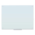 U Brands Glass Dry Erase Board, 47 x 35, White Surface