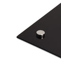 U Brands Black Glass Dry Erase Board, 96 x 47