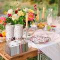Sinmoe 400 Pcs Spring Plates Napkins Disposable Dinnerware Set Multicolor Bird by Deal US