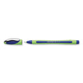 Schneider Xpress Fineliner Porous Point Pen, Stick, Medium 0.8 mm, Blue Ink, Blue/Green Barrel, 10/Box