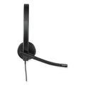 Logitech USB H570e Over-the-Head Wired Headset, Binaural, Black