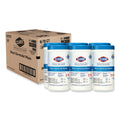 Clorox Bleach Germicidal Wipes, 6.75 x 9, Unscented, 70/Canister