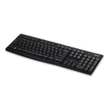Logitech K270 Wireless Keyboard, USB Unifying Receiver, Black