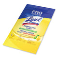 LYSOL Professional Disinfecting Wipe Single Count Packet, 6 x 7, Lemon and Lime Blossom, 300 Packets/Carton