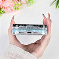Aesthetic Cross Pattern Case for iPhone 16 6.1" White by Merch Section