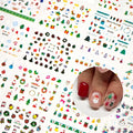 Namrec Christmas Nail Stickers 5D Embossed Santa Snowflake Colorful 2 Sheets by Deal US