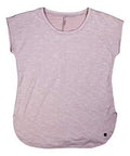 Ideology Lace-Up Lower Back Space Dyed Athletic T-Shirt by Vanessa Jane