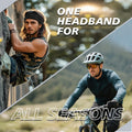 Sweat Hair Bands for Men, Non Slip Black Elastic Headbands for Long Hair, 8 Piec
