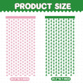 JJWYLTKB 2 Pack Pink Green Fringe Curtain 3x7ft Birthday Party Decor by Deal US