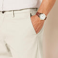 Amazon Essentials Men's Classic-Fit Flat-Front Chino Pant Stone Size 35x34 by Deal US