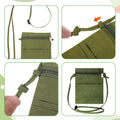 Phone Purse Ultralight Green Zipper Cell Phone Bag Nylon Small Phones Purse