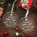 Vorruil Expecting Baby Pregnancy Announcement Heart Glass Ornament 1 Pc by Deal US