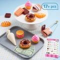 JOVA lalalark Cookie Play Food Set Toddler Pretend Toys 17 PCS Multicolor by Deal US