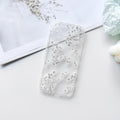 Cute Clear Flower Case for iPhone 17 Pro White Floral by Merch Section