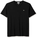 Lacoste Men's Short Sleeve V-Neck Pima Jersey T-Shirt by I-Max Fashions
