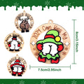 jjBOOM KissMyAss Funny Christmas Wooden Ornaments 2024 Xmas Tree Decor by Deal US