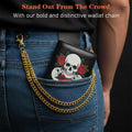 QFGasre Wallet Chain for Men Women Pants Chain Punk Heavy Duty Keychain Hip Hop Keyholder Gold Belt Chains Men Accessory Decorative for Jeans Gift