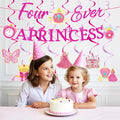 Romart Princess 4th Birthday Party Decorations 2 Banners 8 Swirls Pink Lavender by Deal US