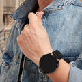 MVSSAT Braided Magnetic Buckle Watch Band 22mm Rainbow by Deal US