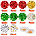 DECYOOL Christmas Jewelry Beads Set 1800pcs Red Green Silver Gold Small by Deal US