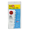Redi-Tag Laser Printable Index Tabs, 1/12-Cut, White, 0.44" Wide, 180/Pack