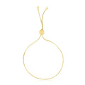 14k Yellow Gold Adjustable Lariat Style Heart Motif Bracelet by Bids.com