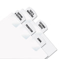 Redi-Tag Laser Printable Index Tabs, 1/5-Cut, White, 1.13" Wide, 375/Pack