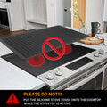 TWIZIUAO Electric Stove Cover Mat Heat Resistant Silicone Black 36x21 by Deal US