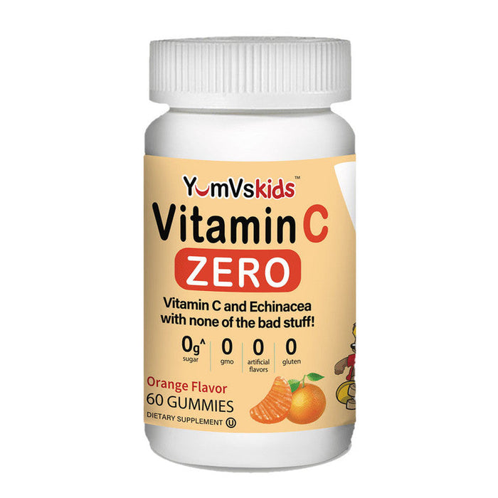 Yum-Vs Vitamins Vitamin C Echinacea Zero Gummies For Kids, Natural Orange Flavor Chewables by Pasteur Pharmacy