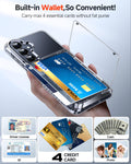 for Samsung Galaxy-S26-Plus Case Wallet: with Card Holder Clear Phone Funda para