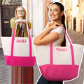 Sunnymove Extra Large American Mahjong Tile Bag Pink 25.2x14.17x9.06 in by Deal US