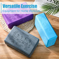 Halloscume Cork Yoga Blocks 2 Pack High Density Non Slip Teal Color by Deal US