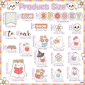 Pasimy Halloween Bulletin Board Set Ghost Paper Cutouts Pastel Boho 70 Pcs by Deal US