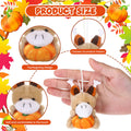 Blueweenly Thanksgiving Mini Plush Toys Pumpkin Maple 12 Pcs 2.76-3.15in by Deal US