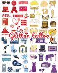Onogola Party Glitter Temporary Tattoos Lucky Number 13 Stickers ST02 by Deal US